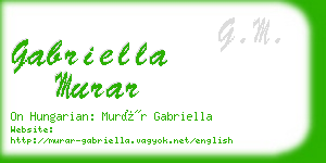 gabriella murar business card